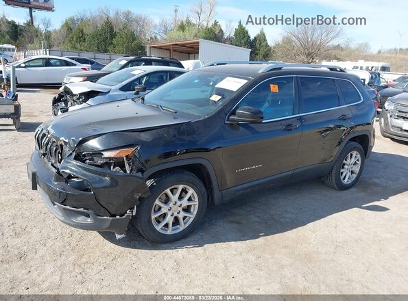 1C4PJLLB7JD503433 2018 JEEP CHEROKEE Black Przód lewy