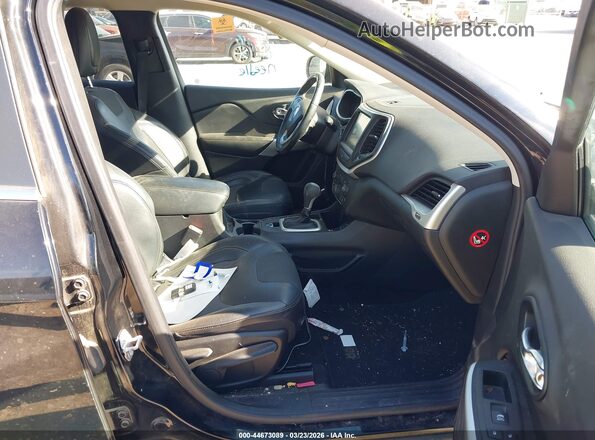 1C4PJLLB7JD503433 2018 JEEP CHEROKEE Black Widok wnętrza z przodu
