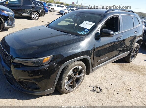 1C4PJLLBXMD187837 2021 JEEP CHEROKEE Black Առջևի ձախ երեք քառորդ տեսարան