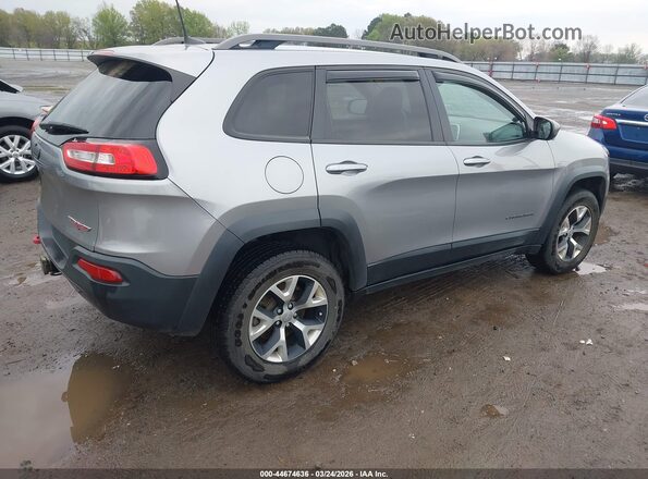 1C4PJMBS3GW172497 2016 JEEP CHEROKEE Серебряный Задняя правая четверть
