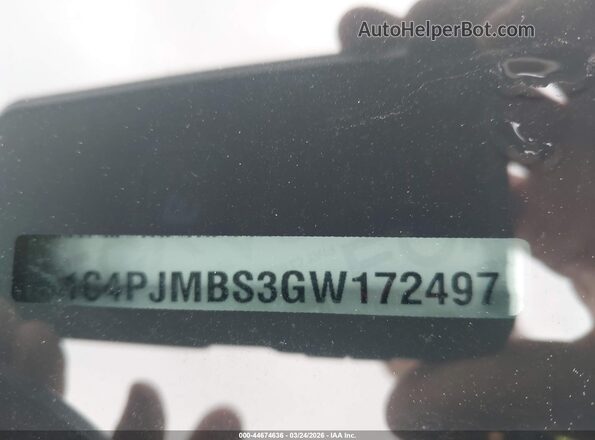 1C4PJMBS3GW172497 2016 JEEP CHEROKEE Серебряный Вид подкапотного пространства