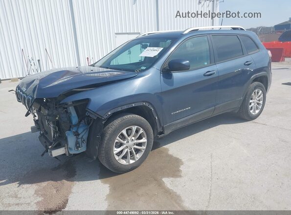 1C4PJMCB0LD538937 2020 JEEP CHEROKEE Blue წინა მარცხენა ხედი სამი მეოთხედიდან