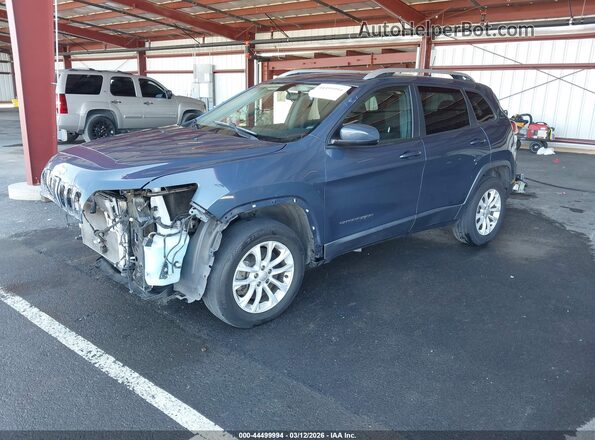 1C4PJMCB1LD644233 2020 JEEP CHEROKEE Blue Vista tres cuartos delantera izquierda