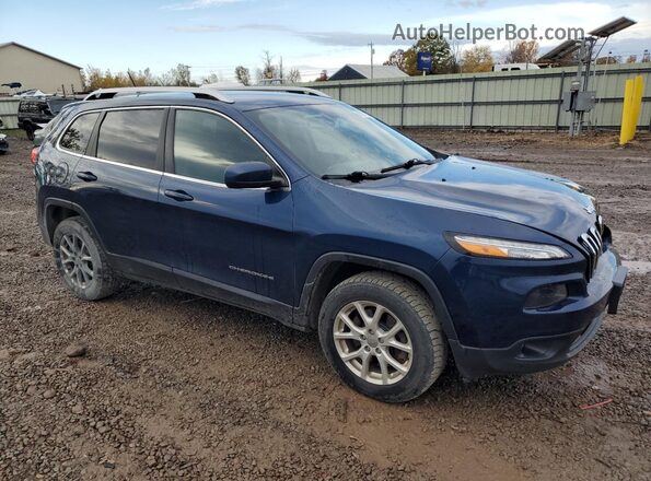 1C4PJMCB4JD554524 2018 JEEP CHEROKEE Синий Передняя правая четверть