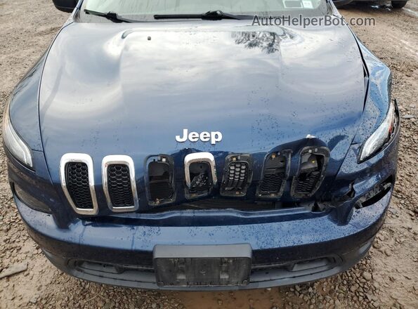 1C4PJMCB4JD554524 2018 JEEP CHEROKEE Синий Вид подкапотного пространства