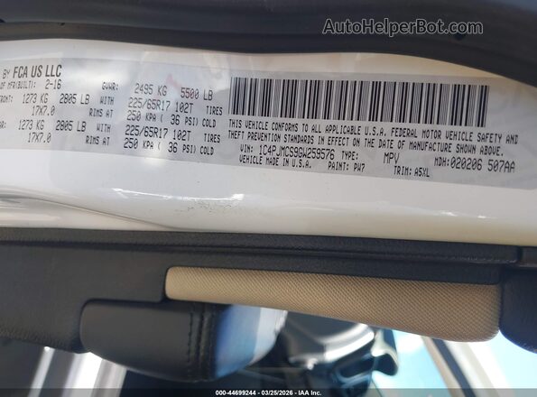 1C4PJMCS9GW259576 2016 JEEP CHEROKEE Белый Вид подкапотного пространства