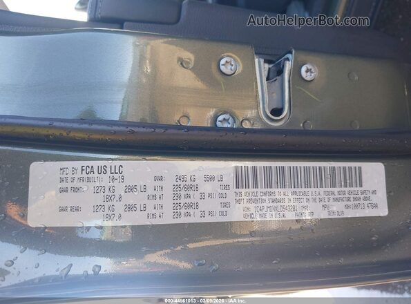 1C4PJMDNXLD543281 2020 JEEP CHEROKEE Green Вид підкапотного простору