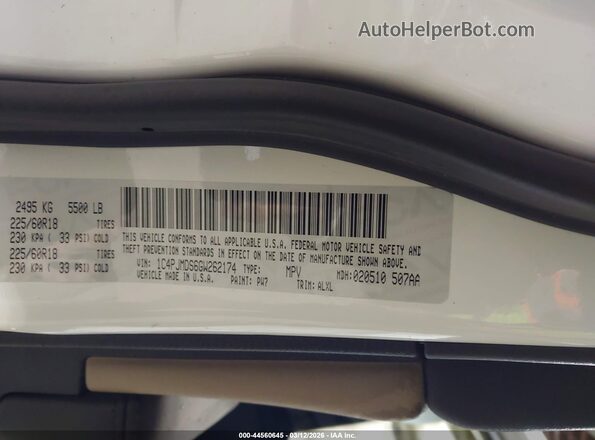 1C4PJMDS6GW262174 2016 JEEP CHEROKEE White Vista del compartimento del motor