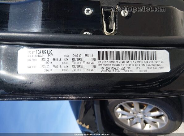 1C4PJMDX0JD515181 2018 JEEP CHEROKEE Черный Вид подкапотного пространства