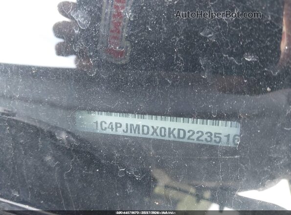 1C4PJMDX0KD223516 2019 JEEP CHEROKEE White 