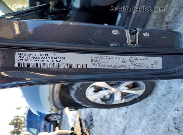 1C4PJMDX1MD148134 2021 JEEP CHEROKEE Gray 360 interior view