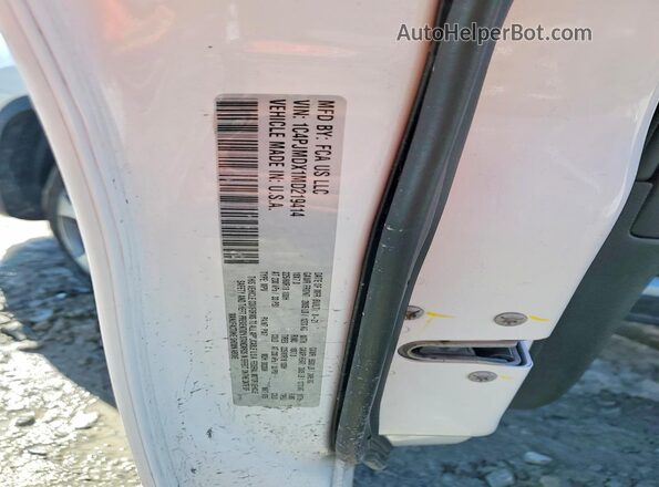 1C4PJMDX1MD219414 2021 JEEP CHEROKEE White Vista de la etiqueta del VIN