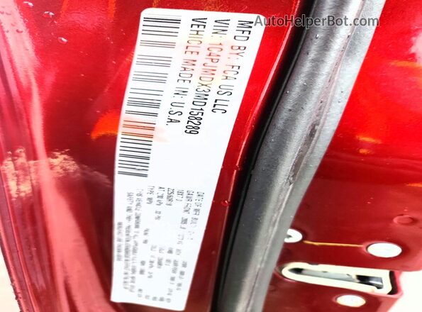 1C4PJMDX3MD158289 2021 JEEP CHEROKEE Красный Вид подкапотного пространства