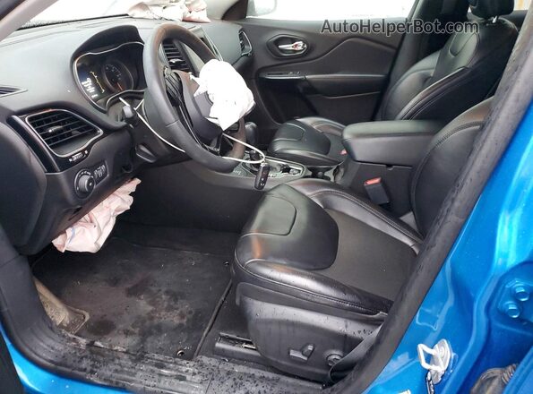 1C4PJMLB7MD238409 2021 JEEP CHEROKEE Blue Front interior view