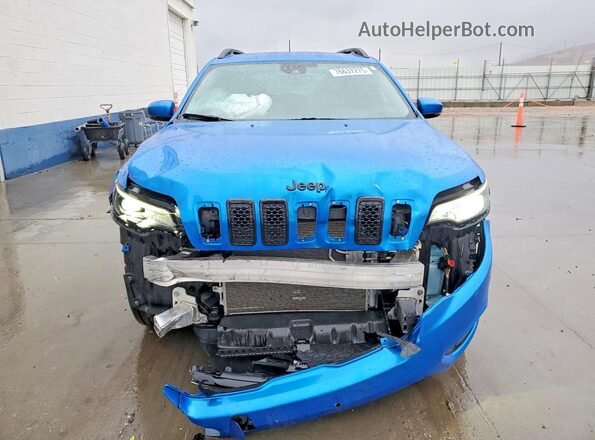 1C4PJMLB7MD238409 2021 JEEP CHEROKEE Blue Front view