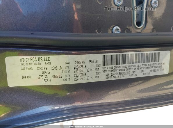 1C4PJMLB9KD299113 2019 JEEP CHEROKEE Gray Vista del compartimento del motor