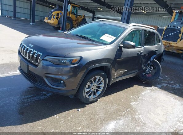 1C4PJMMX1MD135349 2021 JEEP CHEROKEE Gray Vista tres cuartos delantera izquierda