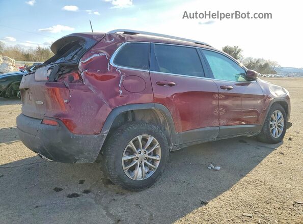 1C4PJMMX9MD240737 2021 JEEP CHEROKEE Burgundy Задня права чверть