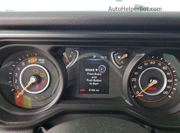 1C4PJXAN4SW553782 2025 JEEP WRANGLER White Widok zestawu wskaźników