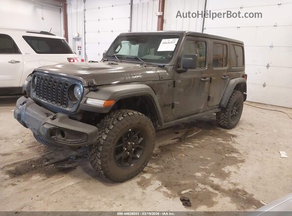 1C4PJXDG8SW559615 2025 JEEP WRANGLER Gray Vista tres cuartos delantera izquierda