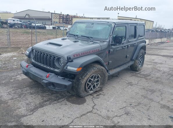 1C4PJXFGXTW221907 2026 JEEP WRANGLER Gray წინა მარცხენა ხედი სამი მეოთხედიდან