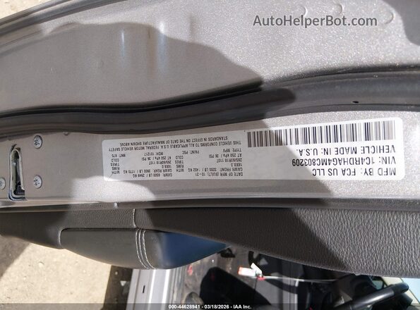 1C4RDHAG4MC803209 2021 DODGE DURANGO Gray 