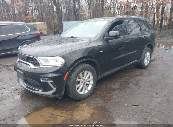 1C4RDJAG5MC757221 2021 DODGE DURANGO Black Առջևի ձախ երեք քառորդ տեսարան