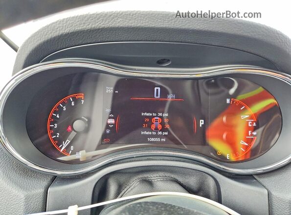 1C4RDJDG2GC424684 2016 DODGE DURANGO Black Вид щитка приладів