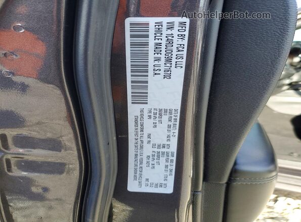 1C4RDJDG9MC716702 2021 DODGE DURANGO Gray VIN კოდის სტიკერის ხედი