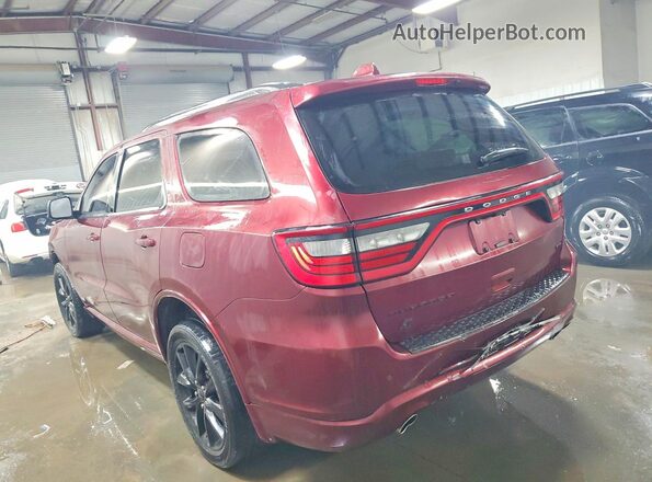 1C4RDJDGXJC226751 2018 DODGE DURANGO Maroon Trasero izquierdo