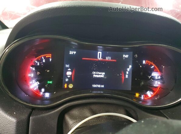 1C4RDJDGXJC226751 2018 DODGE DURANGO Maroon Vista del cuadro de instrumentos
