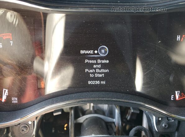 1C4RDJDGXKC559999 2019 DODGE DURANGO Silver Вид щитка приладів