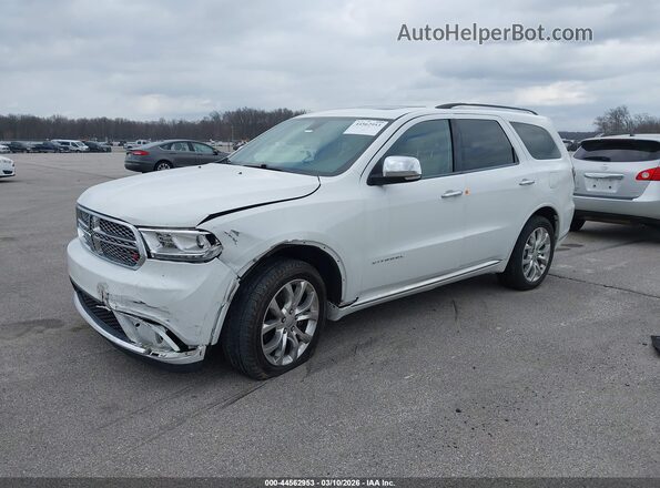1C4RDJEG1GC315602 2016 DODGE DURANGO White Առջևի ձախ երեք քառորդ տեսարան