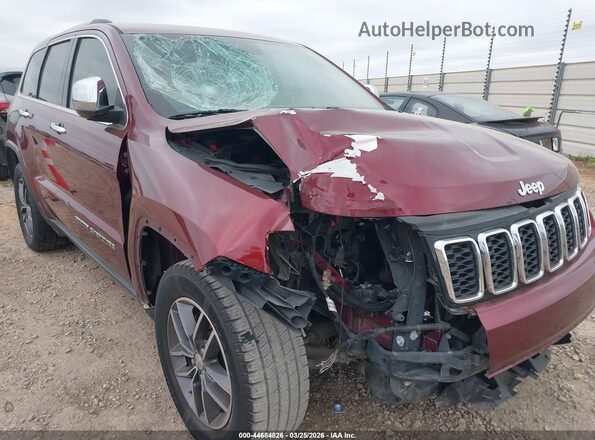 1C4RJEBG4HC813038 2017 JEEP GRAND CHEROKEE Бордовый Вид спереди