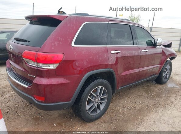 1C4RJEBG4HC813038 2017 JEEP GRAND CHEROKEE Бордовый Задняя правая четверть