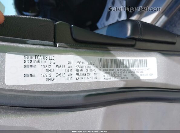 1C4RJEBG5KC656191 2019 JEEP GRAND CHEROKEE Серый Вид подкапотного пространства