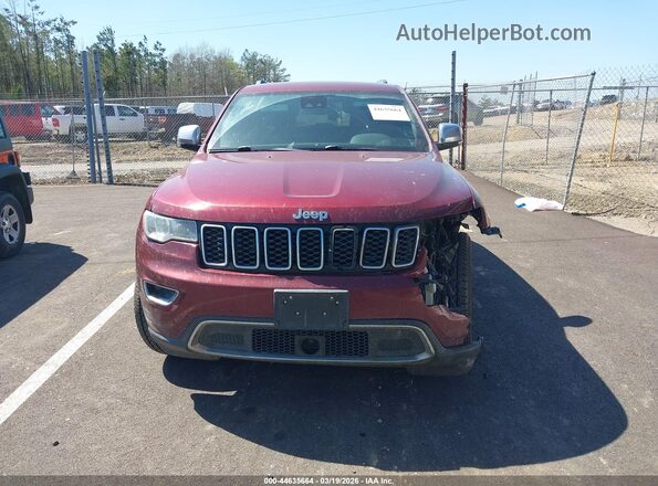 1C4RJEBG7JC437988 2018 JEEP GRAND CHEROKEE Red ხელსაწყოთა პანელის ხედი