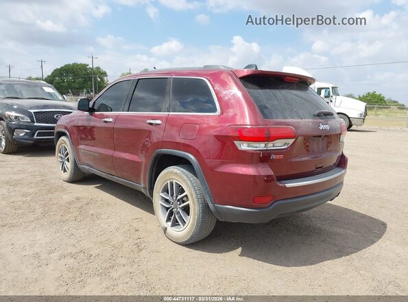 1C4RJEBGXMC881788 2021 JEEP GRAND CHEROKEE Maroon Tył lewy