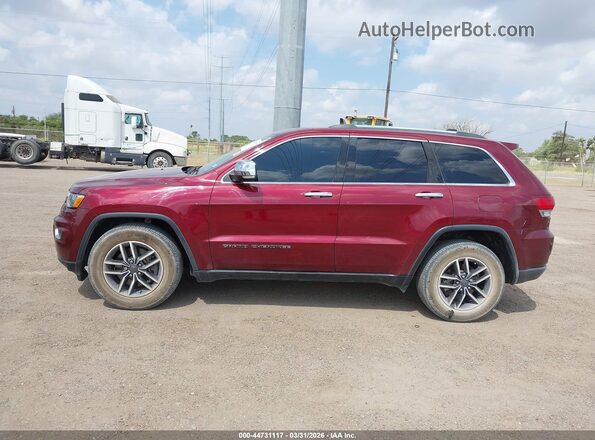 1C4RJEBGXMC881788 2021 JEEP GRAND CHEROKEE Maroon Widok wnętrza 360 stopni