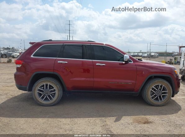 1C4RJEBGXMC881788 2021 JEEP GRAND CHEROKEE Maroon Widok wnętrza z tyłu
