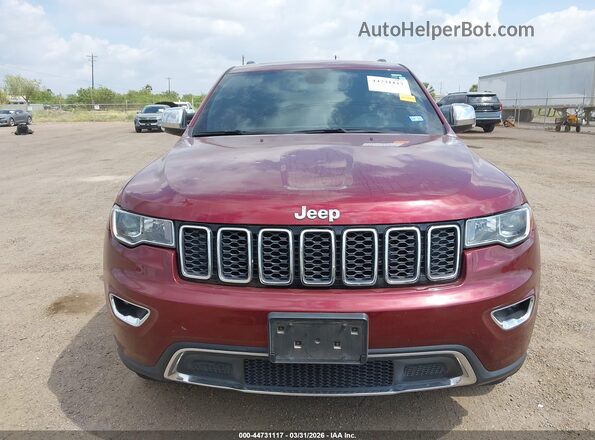 1C4RJEBGXMC881788 2021 JEEP GRAND CHEROKEE Maroon Widok zestawu wskaźników