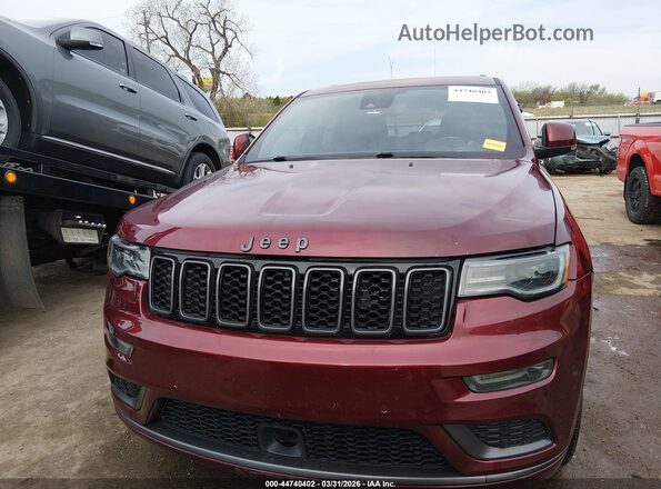 1C4RJECG7LC258576 2020 JEEP GRAND CHEROKEE Maroon Вид щитка приладів