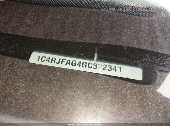 1C4RJFAG4GC372341 2016 JEEP GRAND CHEROKEE Black 