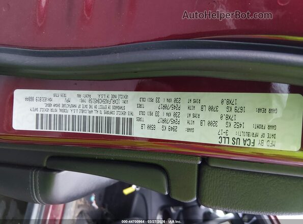 1C4RJFAG5HC845150 2017 JEEP GRAND CHEROKEE Red Widok komory silnika