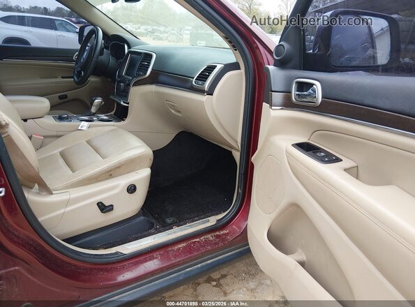 1C4RJFBG1HC787729 2017 JEEP GRAND CHEROKEE Red Вид салону спереду