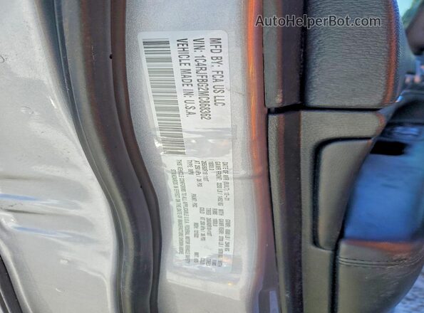 1C4RJFBG2MC868362 2021 JEEP GRAND Gray Вид наклейки з VIN-кодом