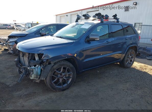 1C4RJFBG4MC528677 2021 JEEP GRAND CHEROKEE Black Առջևի ձախ երեք քառորդ տեսարան