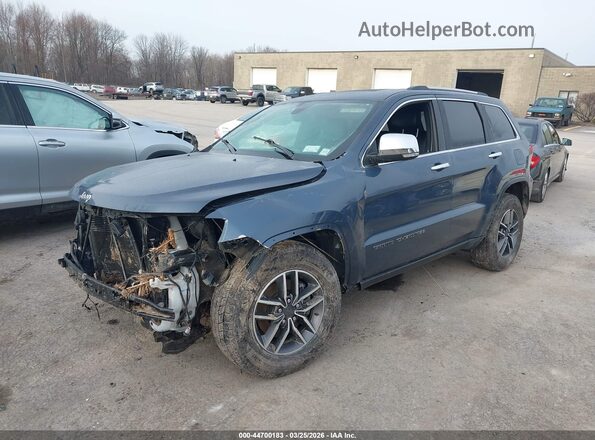 1C4RJFBG7MC548731 2021 JEEP GRAND CHEROKEE Blue Առջևի ձախ երեք քառորդ տեսարան