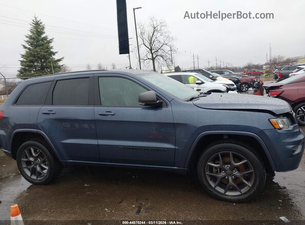1C4RJFBG7MC653589 2021 JEEP GRAND CHEROKEE Blue Widok zestawu wskaźników