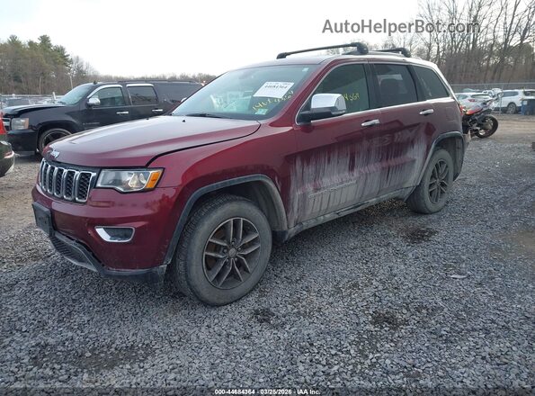 1C4RJFBG8JC216079 2018 JEEP GRAND CHEROKEE Red Առջևի ձախ երեք քառորդ տեսարան